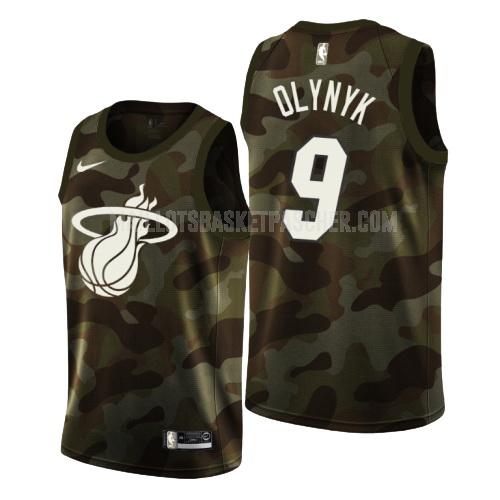 maillot basket homme de miami heat kelly olynyk 9 camouflage memorial day 2019