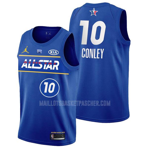 maillot basket homme de mike conley 10 bleu all-star 2021