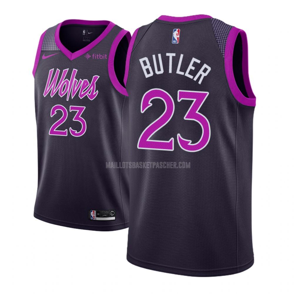 maillot basket homme de minnesota timberwolves jimmy butler 23 violet city edition