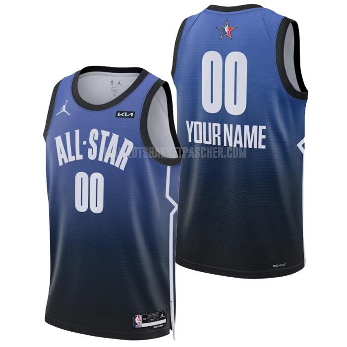 maillot basket homme de nba all-star custom bleu 2023