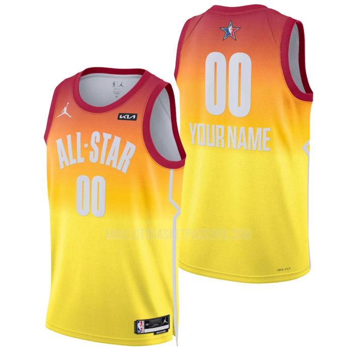 maillot basket homme de nba all-star custom orange 2023