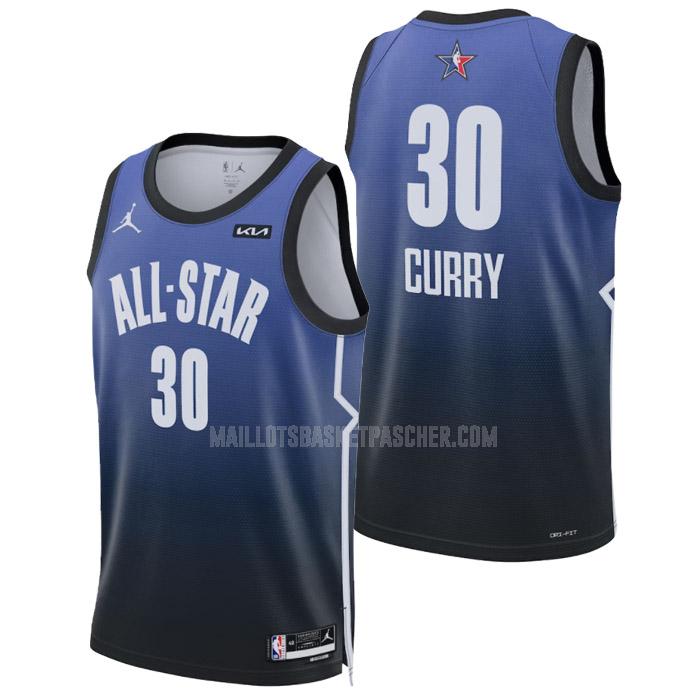 maillot basket homme de nba all-star stephen curry 30 bleu 2023