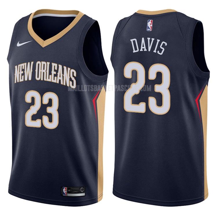 maillot basket homme de new orleans pelicans anthony davis 23 bleu marin icon