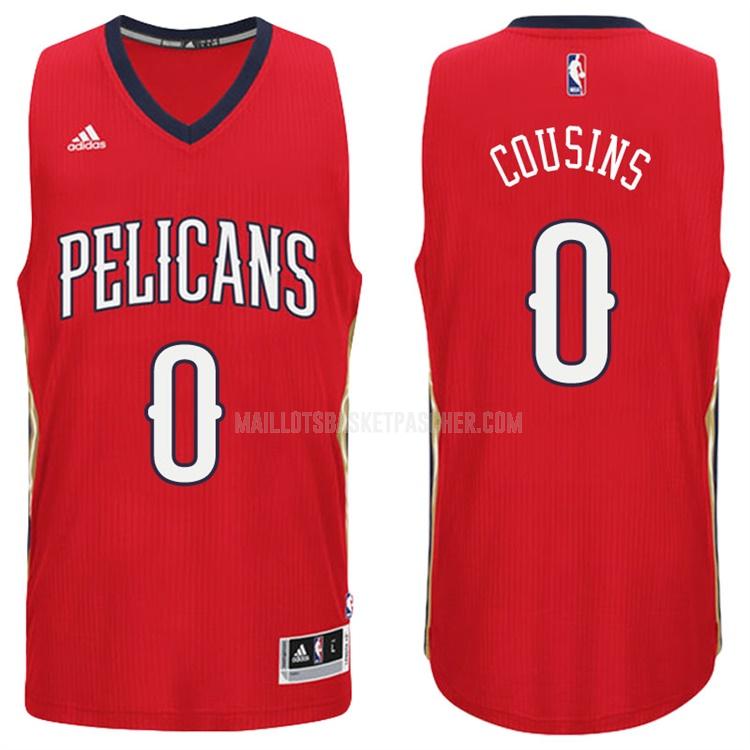 maillot basket homme de new orleans pelicans demarcus cousins 0 rouge swingman 2016-17