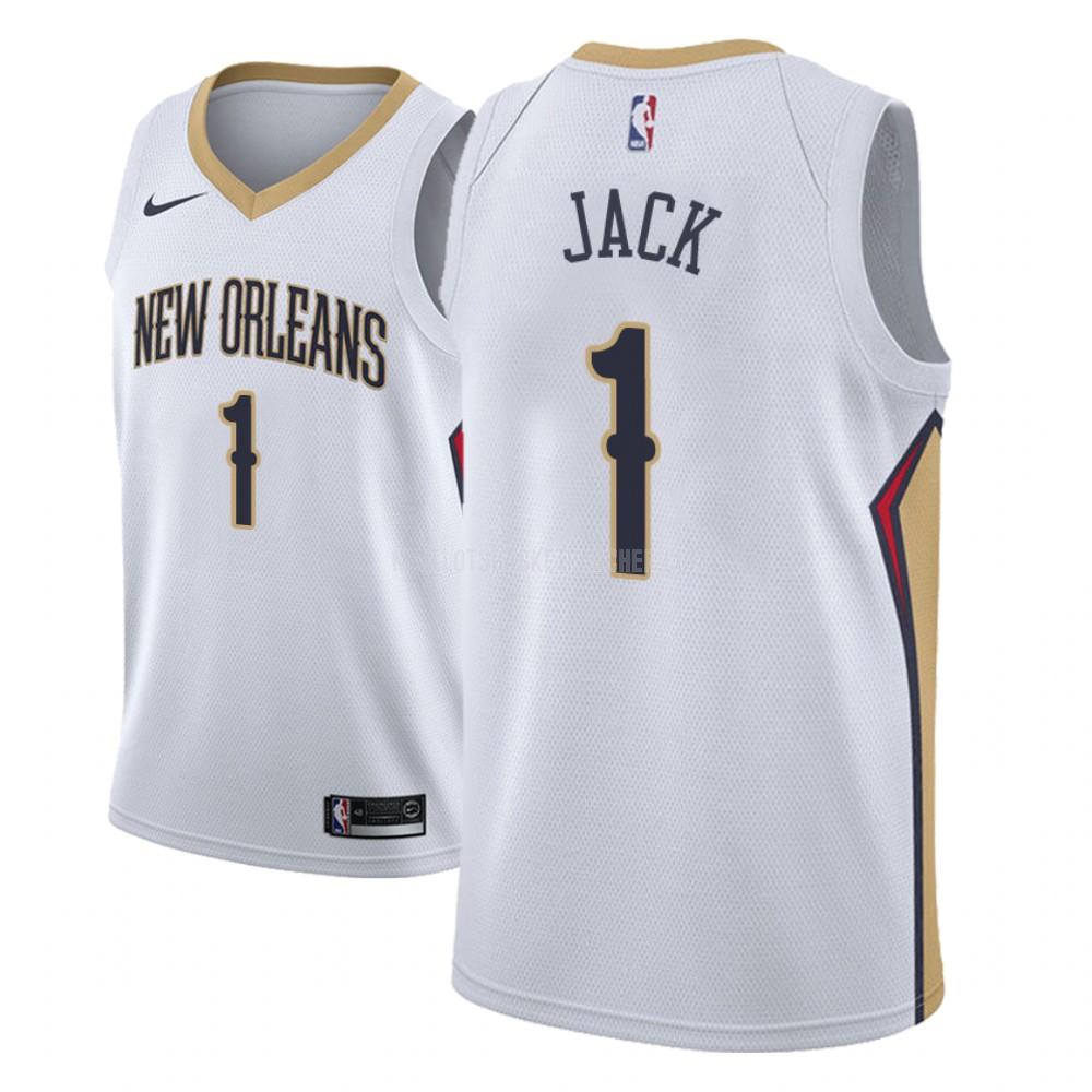 maillot basket homme de new orleans pelicans jarrett jack 1 blanc association