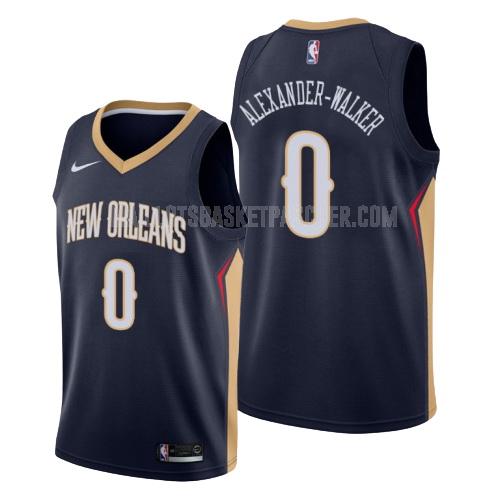 maillot basket homme de new orleans pelicans nickeil alexander-walker 0 bleu marin icon