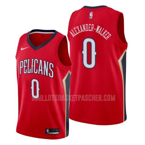 maillot basket homme de new orleans pelicans nickeil alexander-walker 0 rouge statement