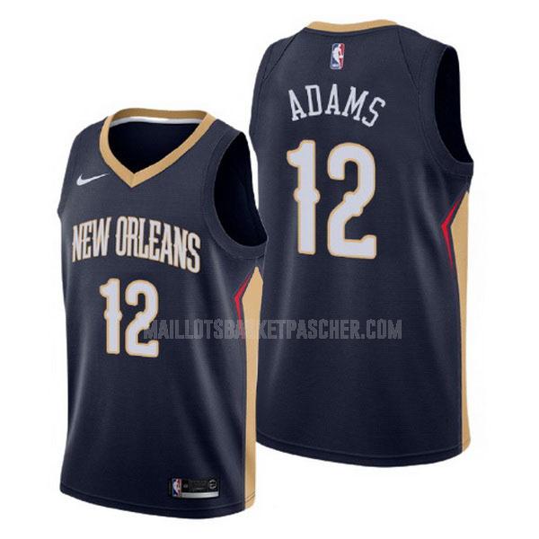 maillot basket homme de new orleans pelicans steven adams 12 bleu marin icon