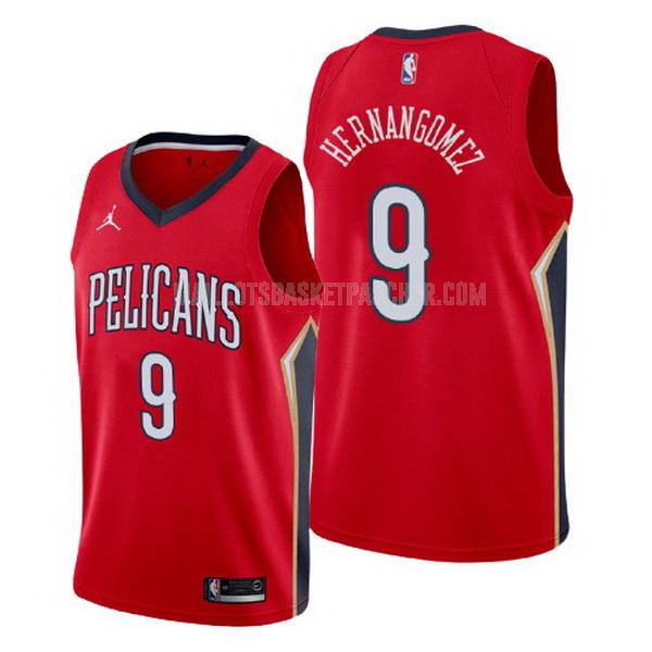 maillot basket homme de new orleans pelicans willy hernangomez 9 rouge statement