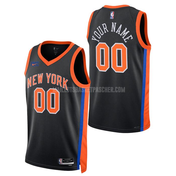 maillot basket homme de new york knicks custom noir city edition 2023