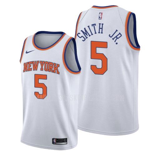 maillot basket homme de new york knicks dennis smith jr 5 blanc association