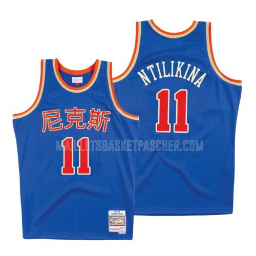 maillot basket homme de new york knicks frank ntilikina 11 bleu capodanno cinese