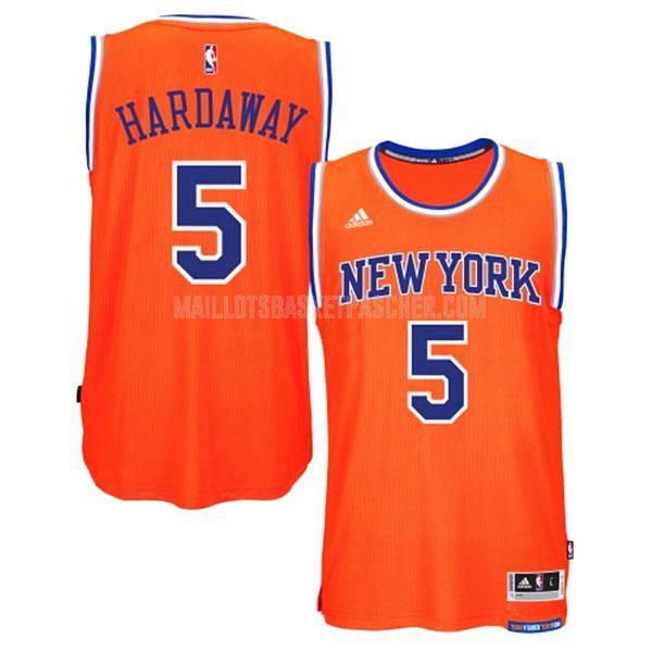 maillot basket homme de new york knicks tim hardaway jr 5 orange alterner swingman 2014-15