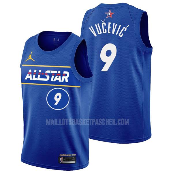 maillot basket homme de nikola vucevic 9 bleu all-star 2021