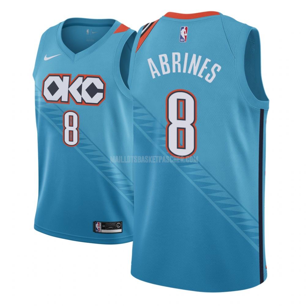 maillot basket homme de oklahoma city thunder alex abrines 8 bleu city edition