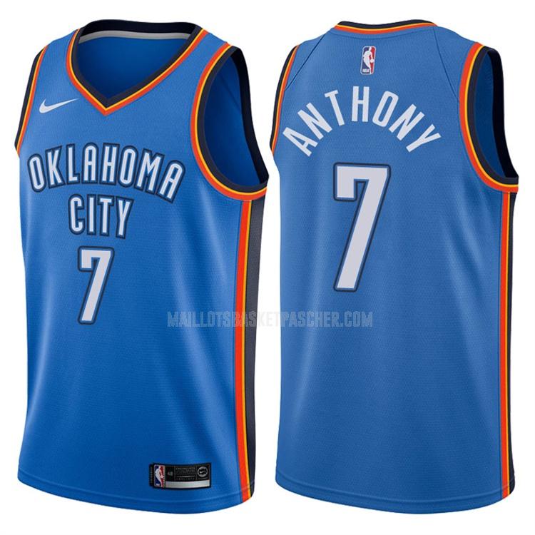 maillot basket homme de oklahoma city thunder carmelo anthony 7 bleu icon 2017-18