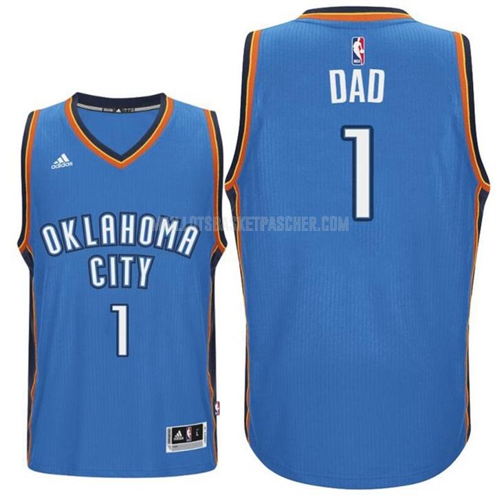 maillot basket homme de oklahoma city thunder dad 1 bleu fête des pères