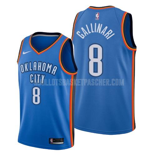 maillot basket homme de oklahoma city thunder danilo gallinar 8 bleu icon