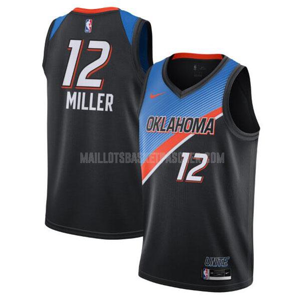 maillot basket homme de oklahoma city thunder darius miller 12 noir city edition 2020-21