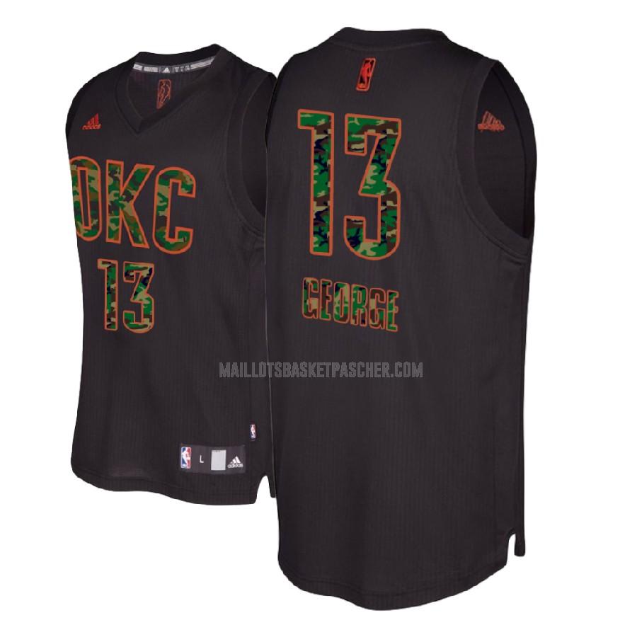 maillot basket homme de oklahoma city thunder paul george 13 noir mode version