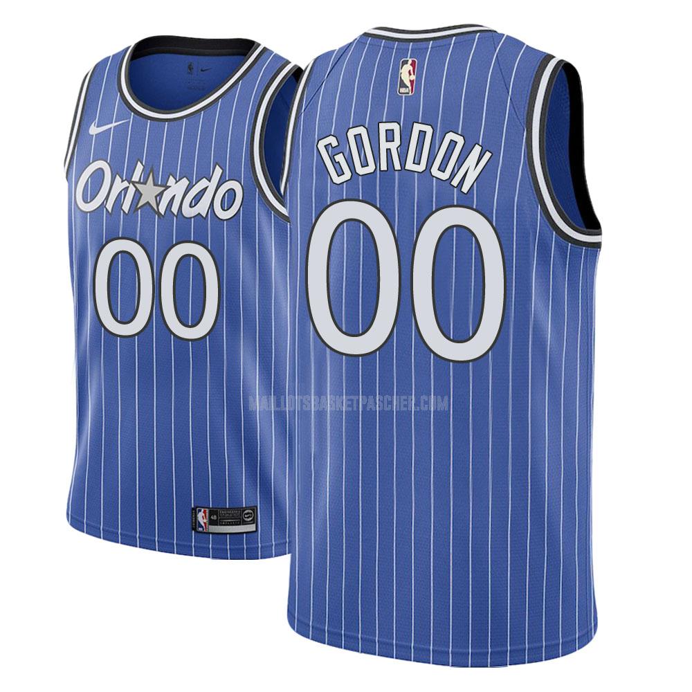 maillot basket homme de orlando magic aaron gordon 0 bleu hardwood classic