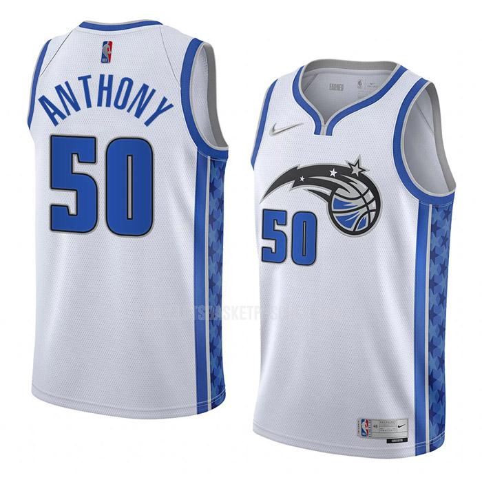 maillot basket homme de orlando magic cole anthony 50 blanc earned edition 2022-23