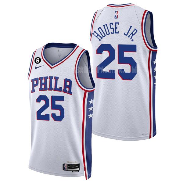 maillot basket homme de philadelphia 76ers danuel house jr 25 blanc association edition 2022-23