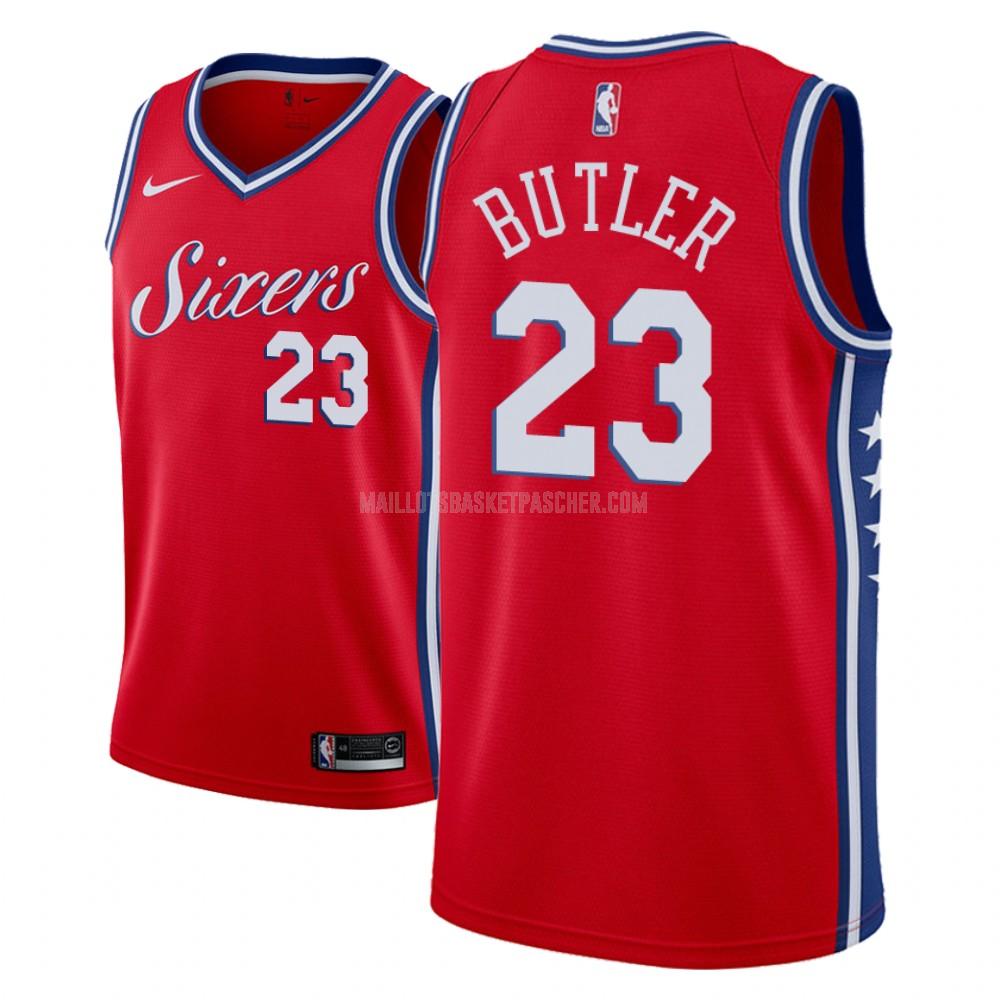 maillot basket homme de philadelphia 76ers jimmy butler 23 rouge statement