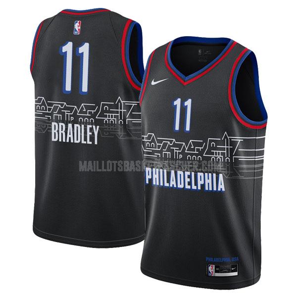 maillot basket homme de philadelphia 76ers tony bradley 11 noir city edition 2020-21