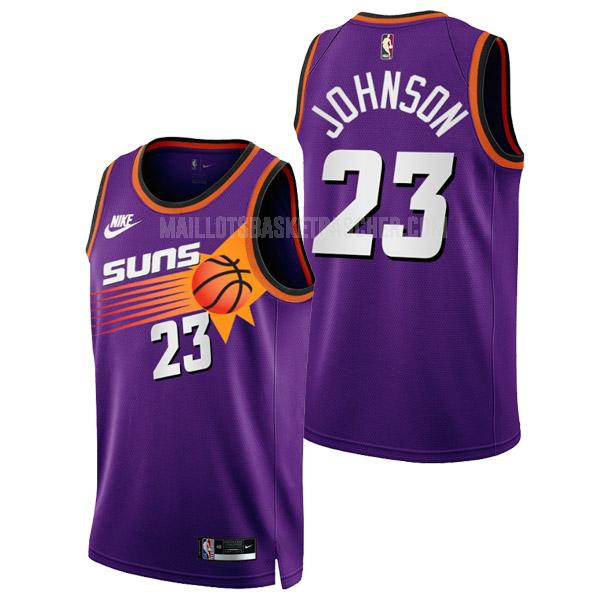 maillot basket homme de phoenix suns cameron johnson 23 violet classic edition 2022-23