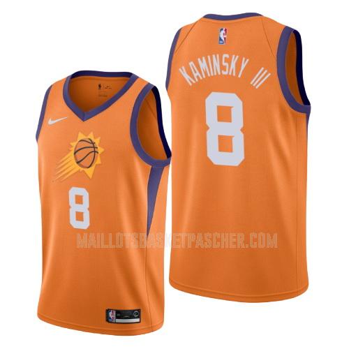 maillot basket homme de phoenix suns frank kaminsky 8 orange statement 2019-20