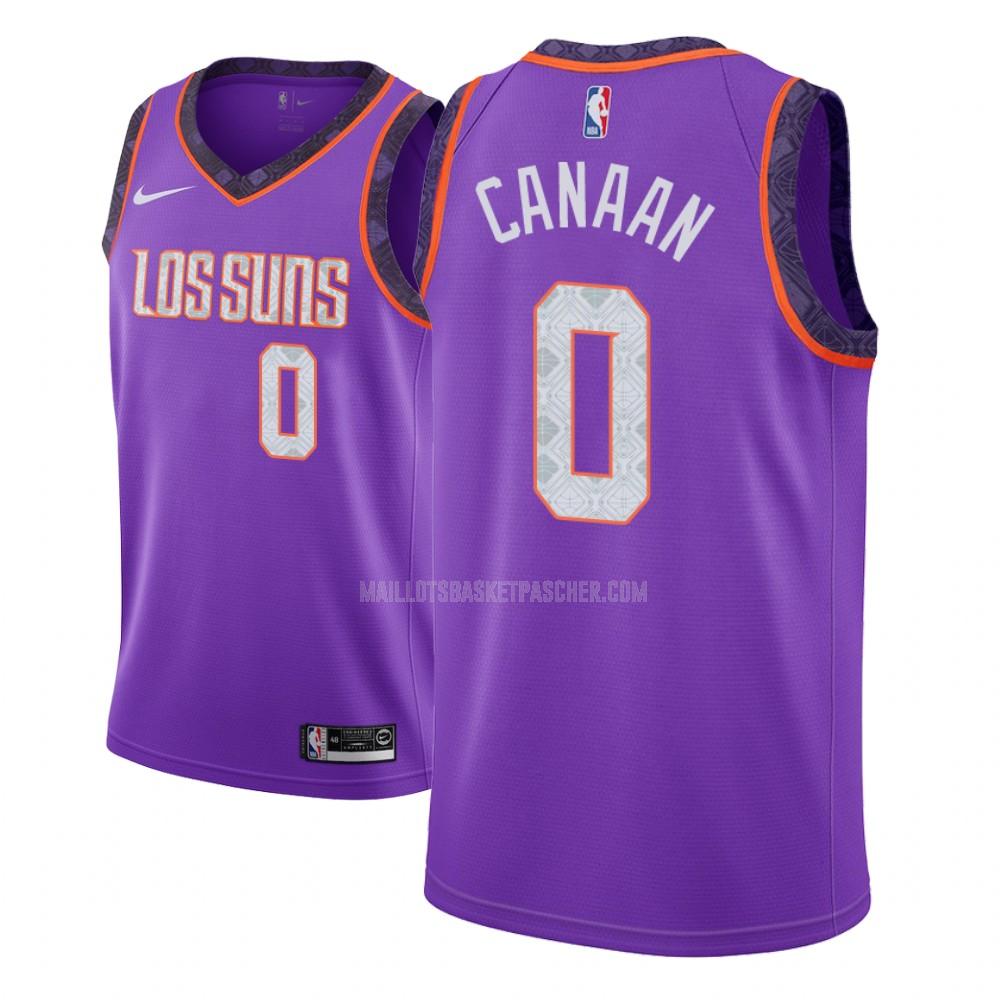 maillot basket homme de phoenix suns isaiah canaan 0 violet city edition