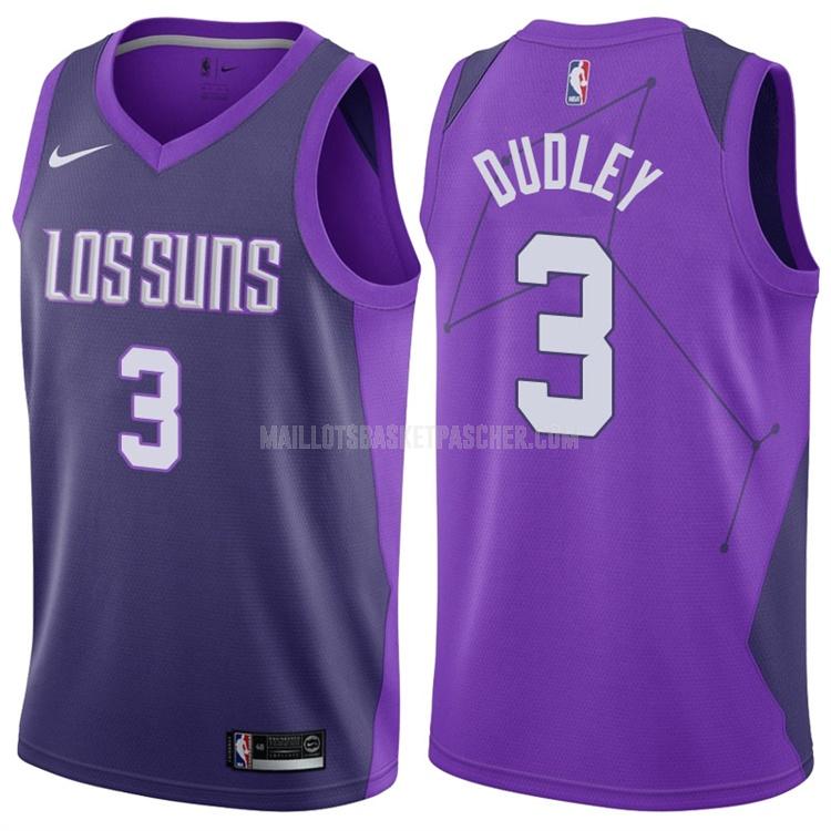 maillot basket homme de phoenix suns jared dudley 3 violet city edition