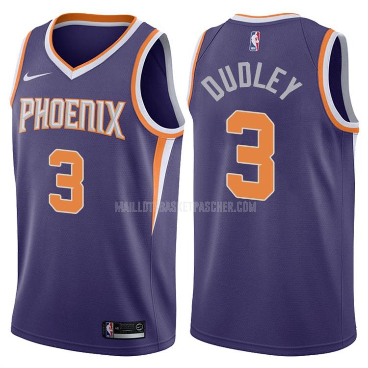 maillot basket homme de phoenix suns jared dudley 3 violet icon 2017-18