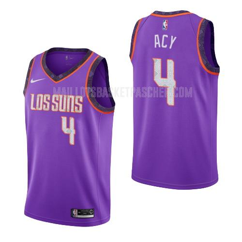 maillot basket homme de phoenix suns quincy acy 4 violet city edition