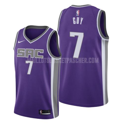 maillot basket homme de sacramento kings kyle guy 7 violet icon