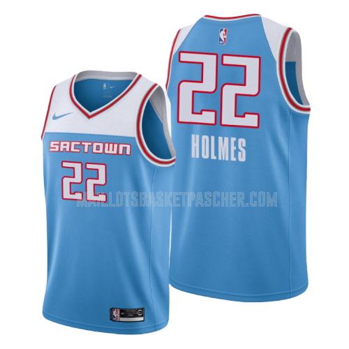 maillot basket homme de sacramento kings richaun holmes 22 bleu city edition