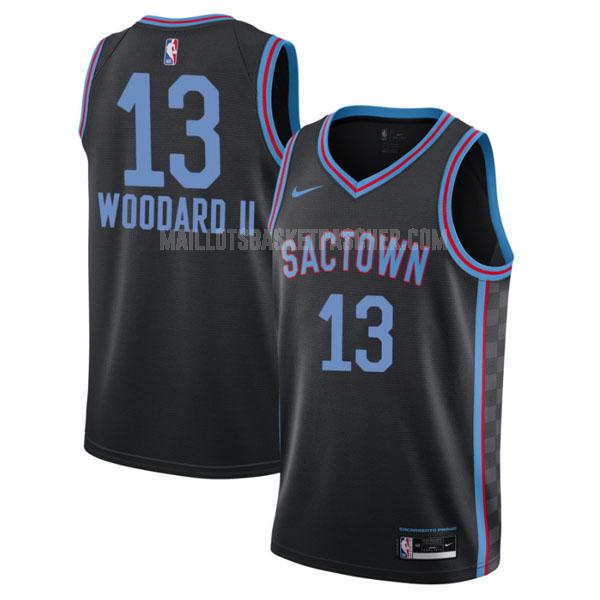 maillot basket homme de sacramento kings robert woodard ii 13 noir city edition 2020-21