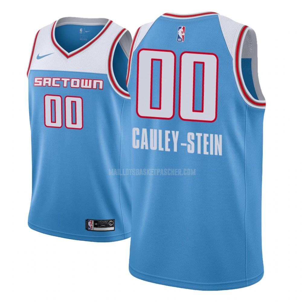maillot basket homme de sacramento kings willie cauley stein 0 bleu city edition
