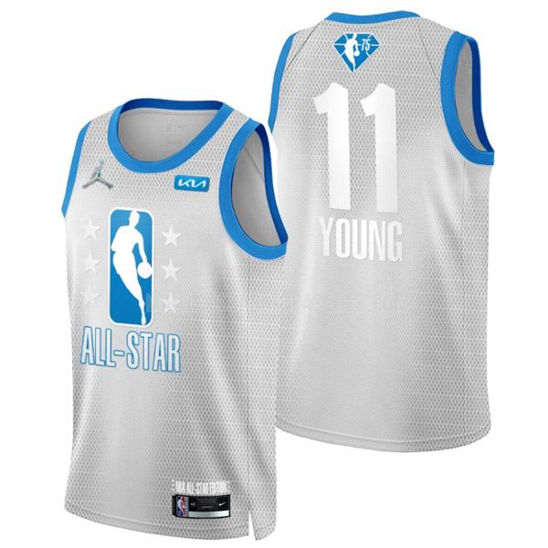 maillot basket homme de trae young 11 gris nba all-star 2022