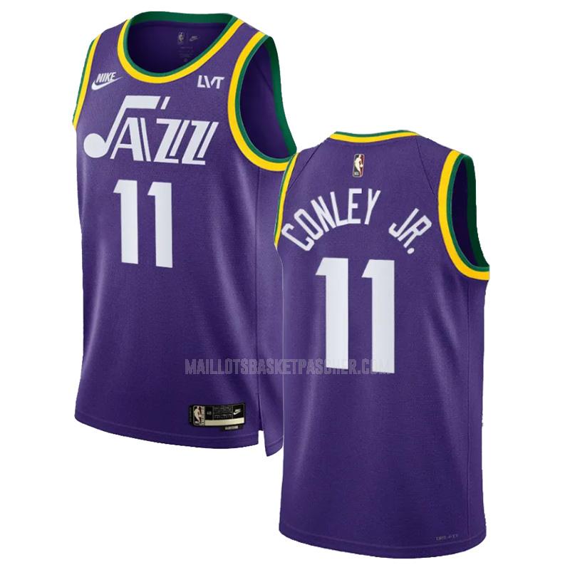 maillot basket homme de utah jazz kris dunn 11 violet classic edition 2023-24