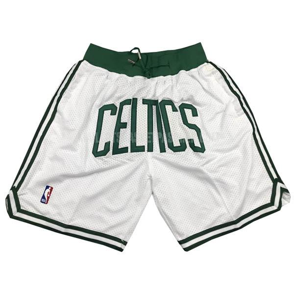short basket de boston celtics blanc just don poche
