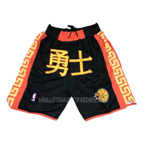 short basket de golden state warriors noir capodanno cinese