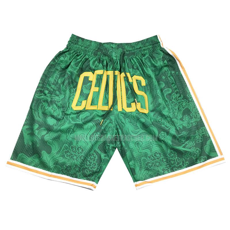 shorts nba basket de boston celtics vert tiger year edition 2023
