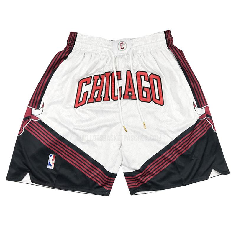 shorts nba basket de chicago bulls blanc city edition 2023