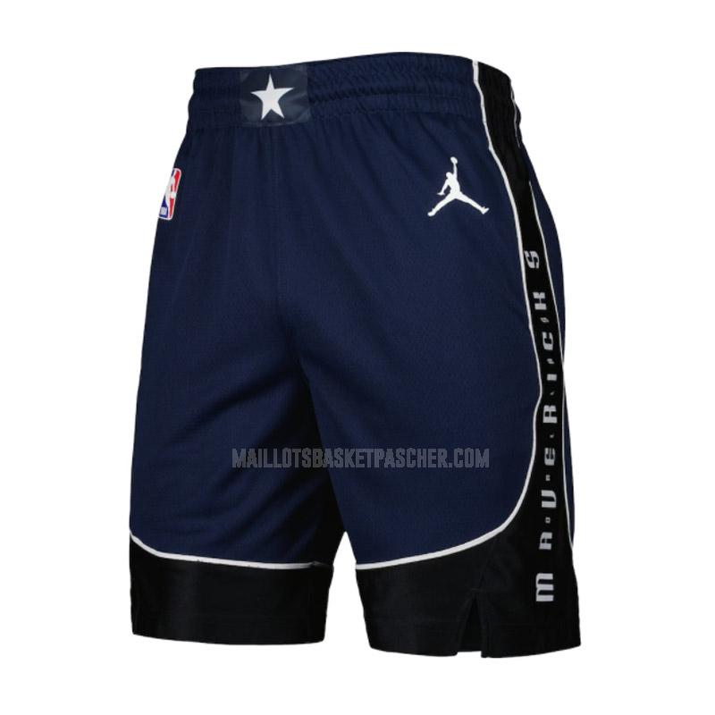 shorts nba basket de dallas mavericks bleu marine statement edition 2022-23