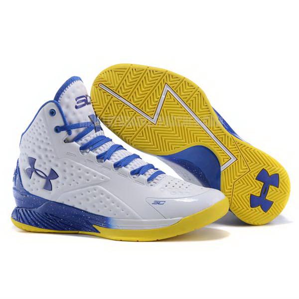 sneakers under armour basket homme de blanc curry first 1 sb2095