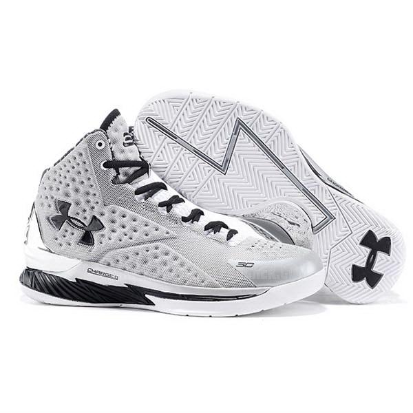 sneakers under armour basket homme de gris curry first 1 sb2092