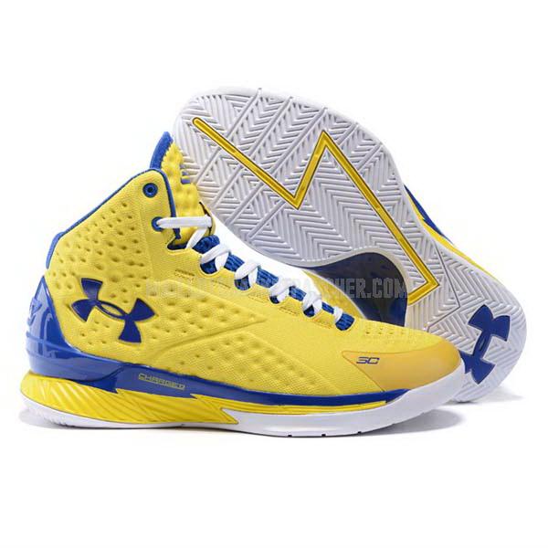 sneakers under armour basket homme de jaune curry first 1 sb2102