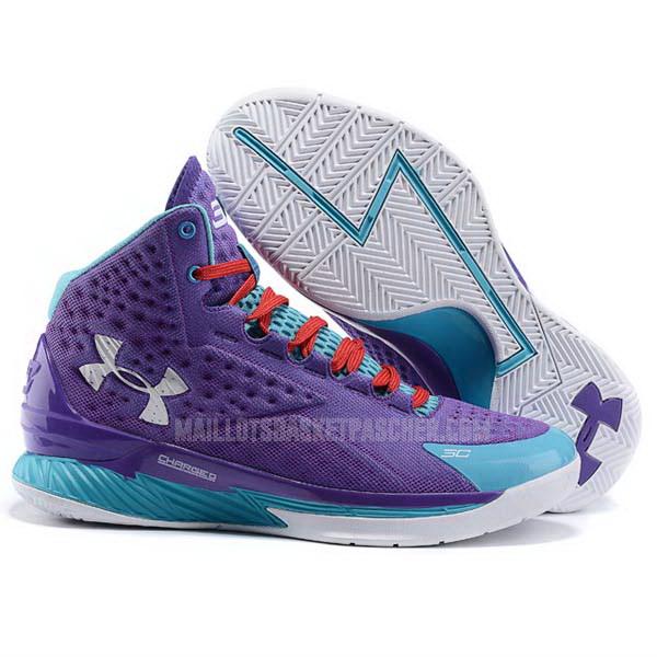 sneakers under armour basket homme de violet curry first 1 sb2096